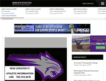 Tablet Screenshot of bobcatsathletics.org